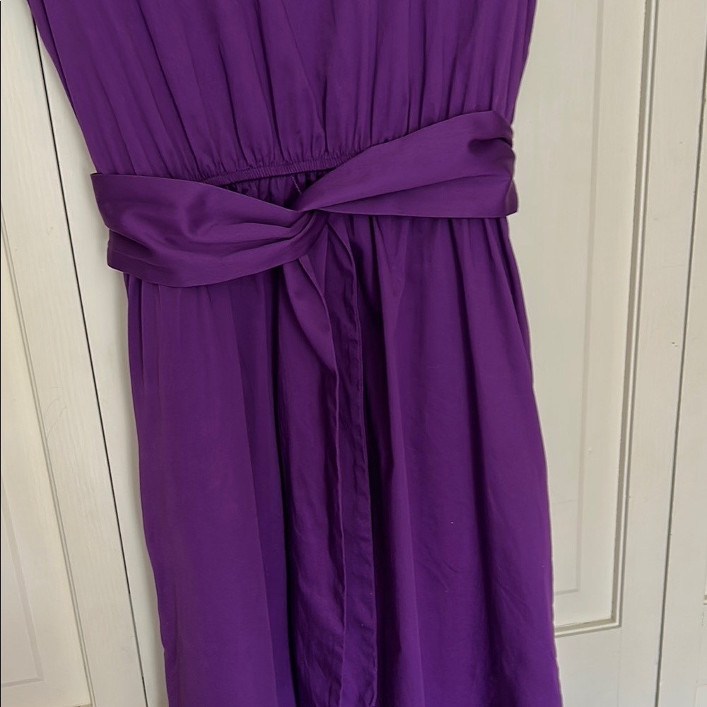 Max & Cleo Plum Ruffle Midi Dress - Picture 5 of 14